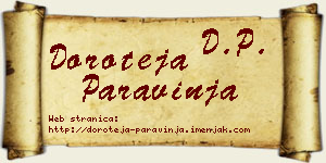 Doroteja Paravinja vizit kartica